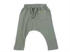 Lil Atelier agave green solid-colored pants